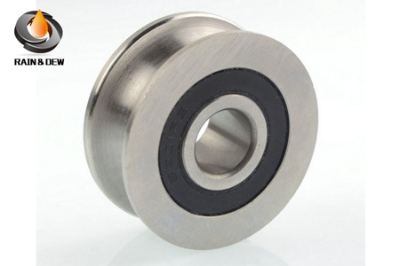 Stainless steel double U groove bearing 5201RS