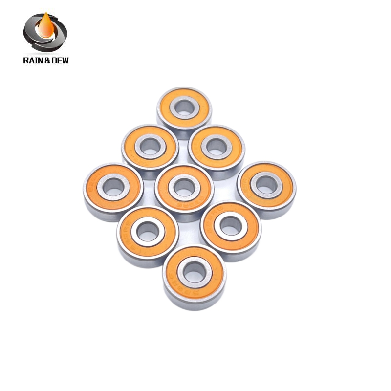 695-2RS-Orange Bearing ABEC-7 10PCS 5x13x4 mm Miniature 695RS Ball Bearings 619/5RS Z2V1 Orange Seal
