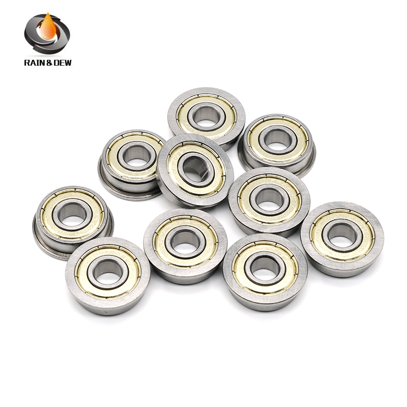10PCS F606ZZ 6x17x6 mm Flange Bearing ABEC-7 Flanged Ball Bearings F606 Z ZZ