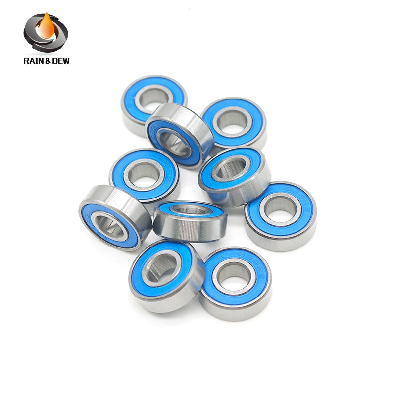 10PCS 695RS-Blue 5x13x4 mm Bearing ABEC-7 Miniature Ball Bearings Blue Sealed Bearing